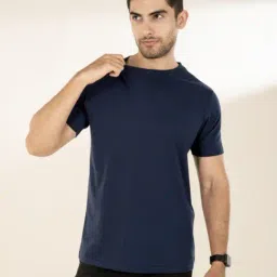 The Bleu Label Navy Slim Fit Crew T-Shirt-picture-14