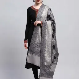 Monte Carlo Women's Multi Color Winter Self Design Shawl-image-28