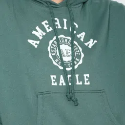 American Eagle Outfitters Green Graphic Print Hoodie image 5