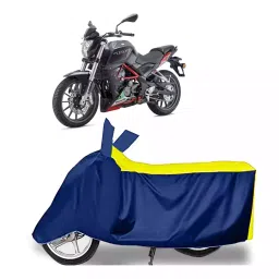 Auto Pearl Bike Cover for Benelli TNT 25 (Yellow & Blue)-picture-16