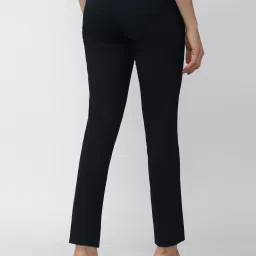 Van Heusen Navy Mid Rise Trousers image 2