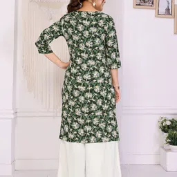 Rangita Selection Of 2 Floral Printed Round Neck Straight Kurtas image 4