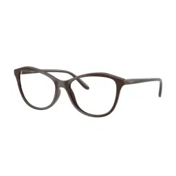 Vogue Eyewear Brown Irregular Eye Frames for Women-image-35