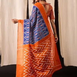 BerMondsey Kalamkari Pure Cotton Block Print Saree image 3