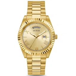 GUESS CONNOISSEUR Men Round Gold Tone Dial Analog Watch - GW0265G2 image 1