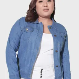 BUYNEWTREND Blue Regular Fit Jacket-picture-41
