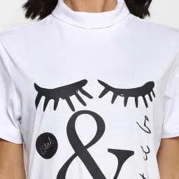 Forever 21 White Printed Regular Fit A Line Dress image 4