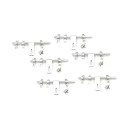 Legal 6PCS 304.8 mm (12 Inch) aldrop 4line Stainless Steel Latching Draw Hasp-image-8