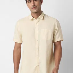 Peter England Casuals Men Solid Spread Collar Casual Shirt-image-78