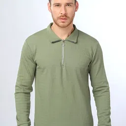 MYEONN Men High Neck T-shirt-image-4