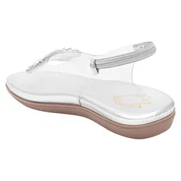 Shoetopia Beads Embellished Sandals - Silver image 3