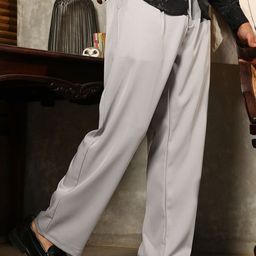 Campus Sutra Men Comfort Pleated Trousers-picture-41