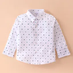 Mark & Mia Full Sleeves Printed 3 Piece Party Suit with Bow - Charcoal Grey & White image 4