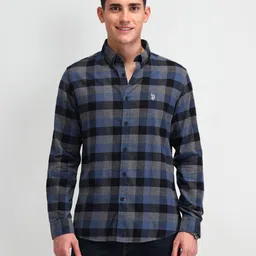 U.S. Polo Assn. Denim Co. Men Manhattan Slim Fit Opaque Checked Casual Shirt-picture-31
