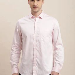 Turtle Light Pink Cotton Slim Fit Shirt-picture-3