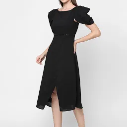 MISH Black Embellished A Line Dress image 3