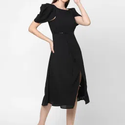 MISH Black Embellished A Line Dress image 4