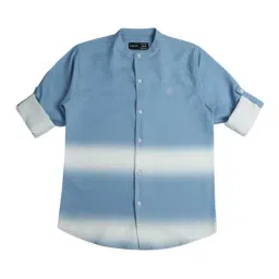 Cavio Kids Blue Printed Full Sleeves Shirt-picture-14