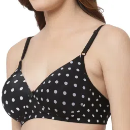 Cukoo Black Printed Full Coverage Padded Everyday Bra image 5