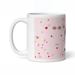 Mr UVD White & Pink Graphic Printed Ceramic Matte Mug 350 ml-picture-22