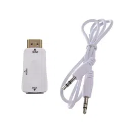PremiumAV HDMI Male to VGA Female Adapter with Cable for Laptop, PC, Monitor, Projector, HDTV White-picture-10