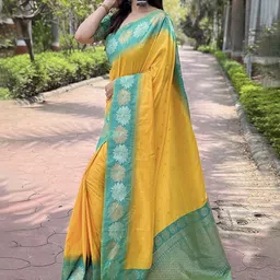 BerMondsey Woven Design Zari Designer Banarasi Saree image 2
