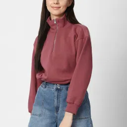 Forever 21 Mauve Regular fit Sweatshirt image 1