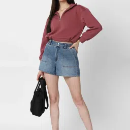 Forever 21 Mauve Regular fit Sweatshirt image 4