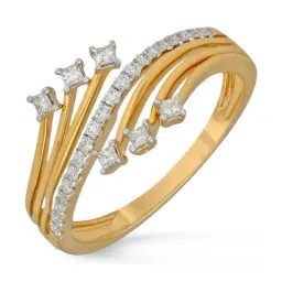 Malabar Gold and Diamonds 18k IGI Certified Diamond Yellow Gold Ring for Women-picture-34