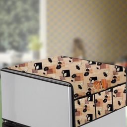 The Furnishing Tree Beige Printed Refrigerator Cover-picture-17