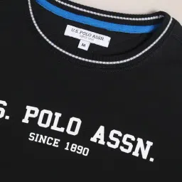 U.S. Polo Assn. Black Regular Fit Printed Sweatshirt image 4