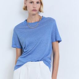 MANGO Women Pure Linen T-shirt-picture-25