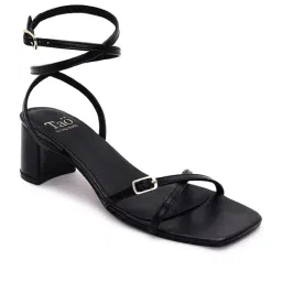 Tao Paris Women's Black Gladiator Sandals image 2