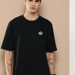 Difference Of Opinion Black Cotton Loose Fit Printed T-Shirt-picture-22