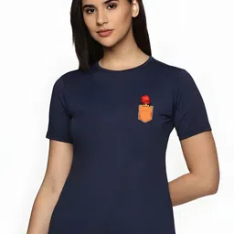 SZN Women Printed Pockets T-shirt-picture-20