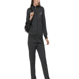 Sweet Dreams Charcoal Melange Regular Fit Sweatshirt With Trackpants image 1