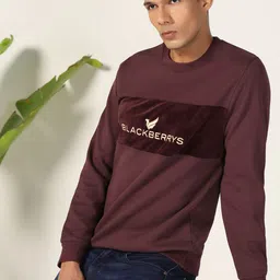 Blackberrys Men Typography Printed Cotton Sweatshirt image 1