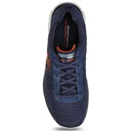 Skechers Men's TRACK - MOULTON Navy Orange Casual Lace Up Shoe image 4