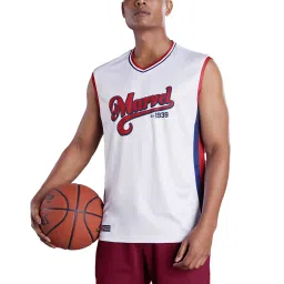 The Souled Store White Printed V Neck T-Shirt image 1