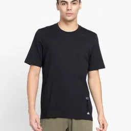adidas Black Regular Fit Printed Sports T-Shirt-image-38
