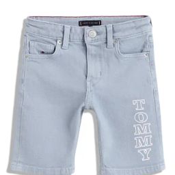 Tommy Hilfiger Kids Blue Printed Regular Fit Shorts-picture-15