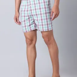 Urban Scottish Blue Regular Fit Checks Boxers image 3