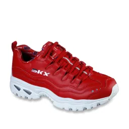 Skechers Men's ENERGY - RETRO VISION Red Casual Lace Up Shoe image 2