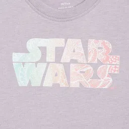 METTLE Kids Purple Cotton Printed T-Shirt image 3