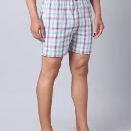 Urban Scottish Blue Regular Fit Checks Boxers image 4