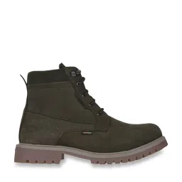 Woodland Men's Olive Derby Boots image 2