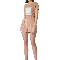 Vero Moda Rose Dawn Striped Shorts image 4