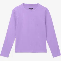 Bonkids Girls V-Neck Raw Edge T-Shirt-image-79