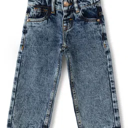 JusCubs Denim Woven Washed Straight Fit Jeans - Blue-image-41