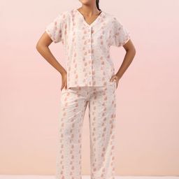 SANSKRUTIHOMES Women Printed Night suit-picture-33